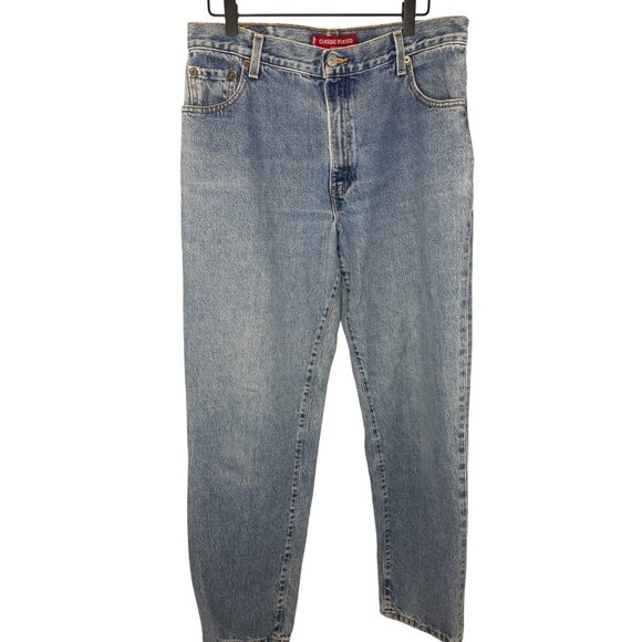 Levi's High Rise 550 Relaxed Tapered Jeans Size 14M - Picture 7 of 8